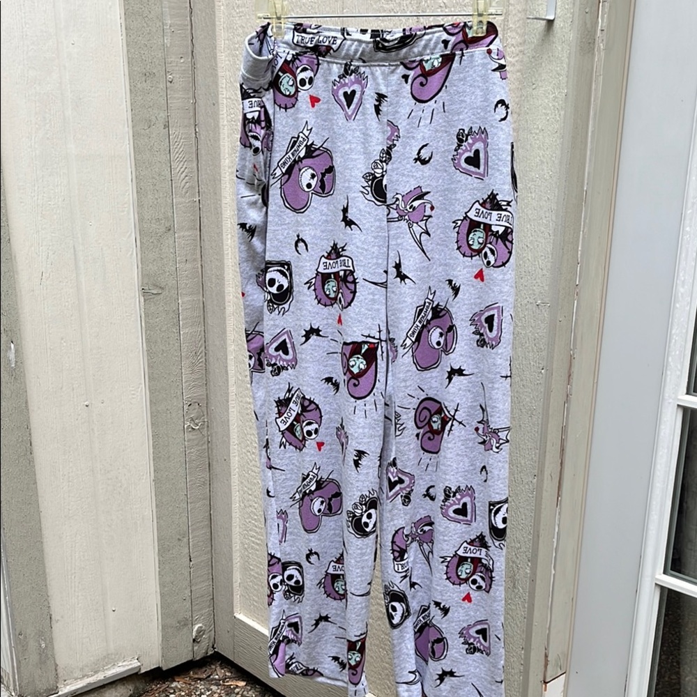 Disney Tim Burtons The Nightmare Before Christmas size XL Purple and Gray PJ’s